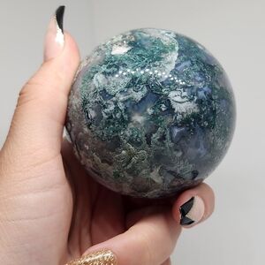 LARGE Moss Agate sphere
